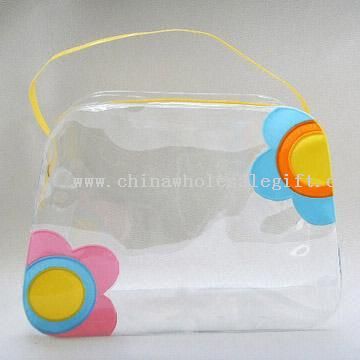 Trapeziform läpinäkyvä PVC laukku